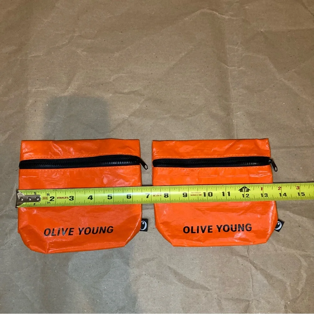 2 x olive young cosmetic bag